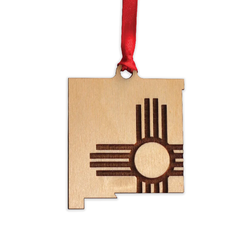 Fashion Must-have State Zia Wood Ornament