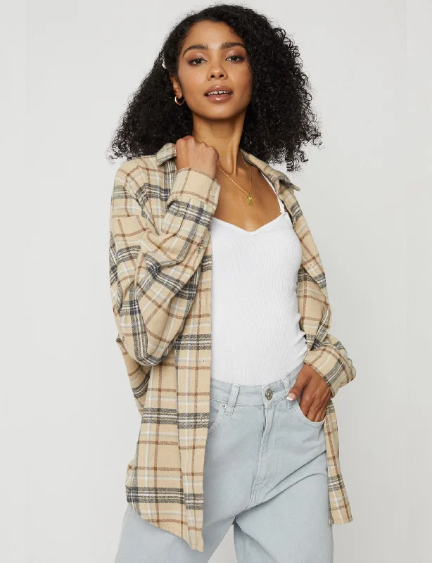 High-end Design Harvest Flannel, Beige
