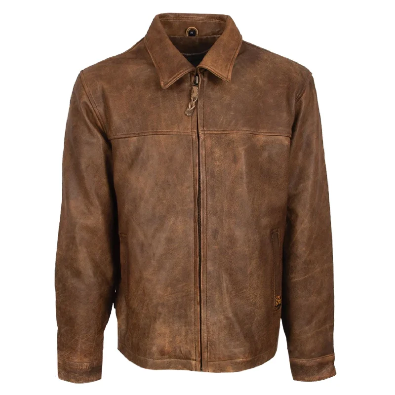 Casual Chic Wear STS Ranchwear Womens Rifleman Chestnut Leather Leather Jacket