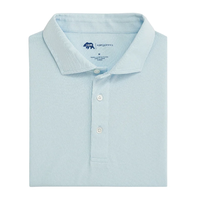 All-Day Wear Solid Performance Pique - Delicate Blue