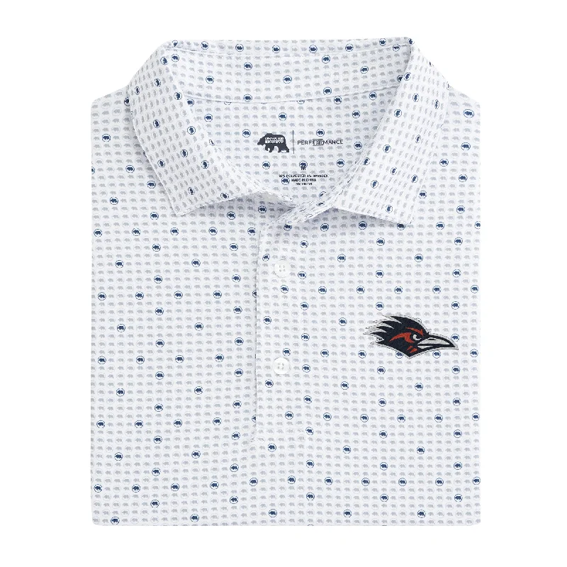 Unique Design UTSA Tour Logo Printed Performance Polo