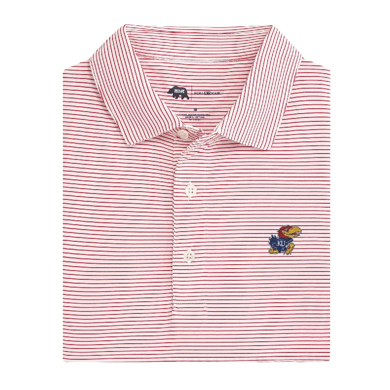 High-quality Fabrics Birdie Stripe Kansas Performance Polo