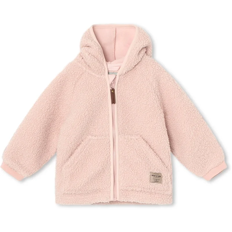 Diamond Series MINI A TURE Liff Teddy Fleece Jacket Rose Smoke