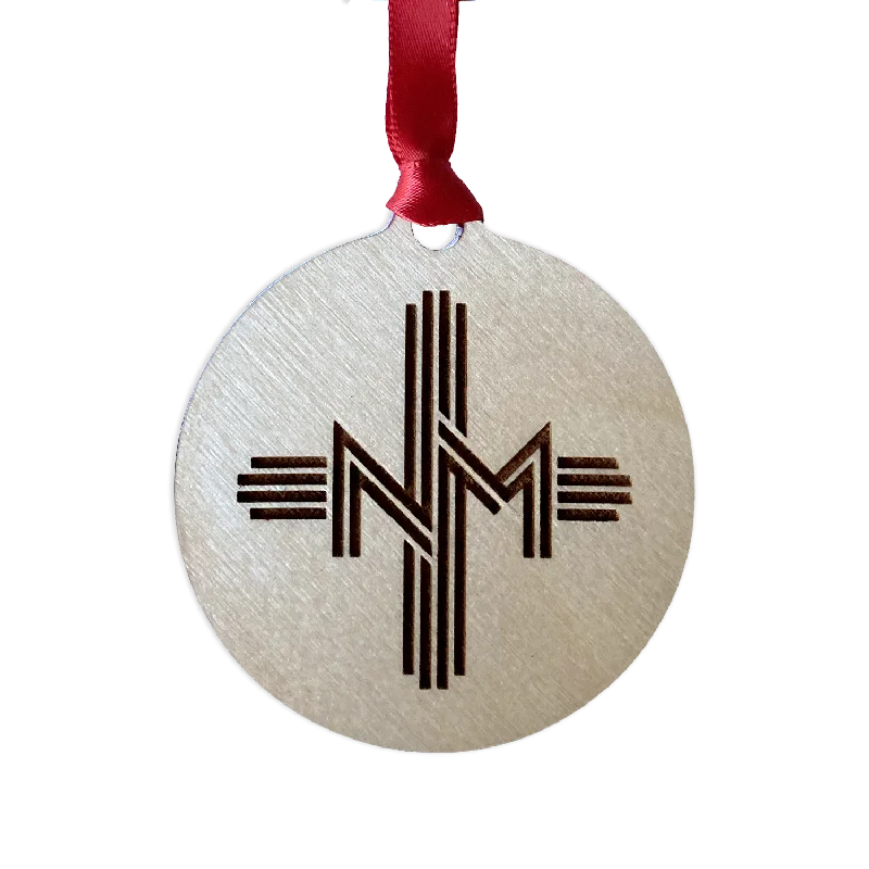 Simple Elegance Sunset Zia Wood Ornament