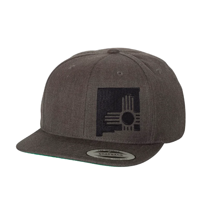 Effortless Wear State Zia Flatbill Hat Dark Heather