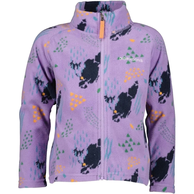 Noble And Elegant Didriksons Monte Grundsund Purple Fleece Jacket