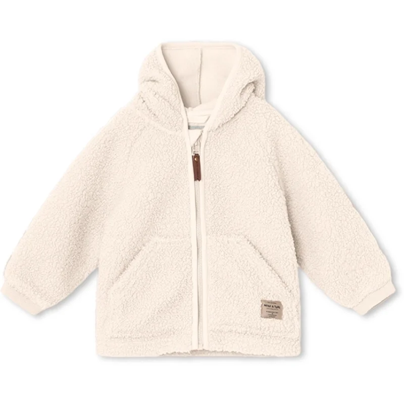 Classic Series MINI A TURE Liff Teddy Fleece Jacket White Swan
