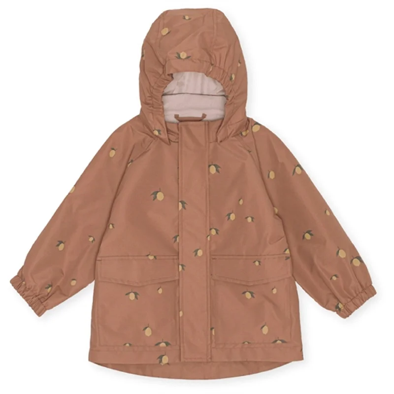 Floral Prints Konges Sløjd Anon Jacket Brown Lemon