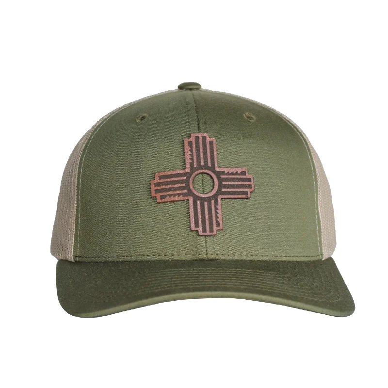 Sports And Leisure Zia Leather Patch Mid Profile Hat