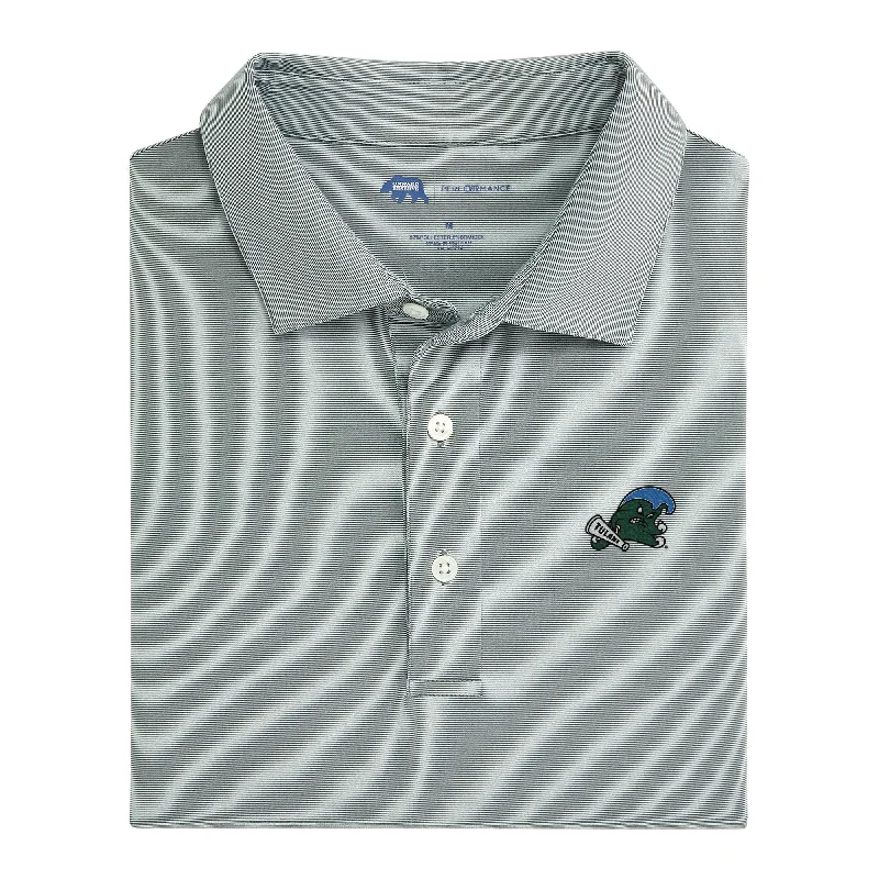 Modern City Hairline Stripe Tulane Performance Polo