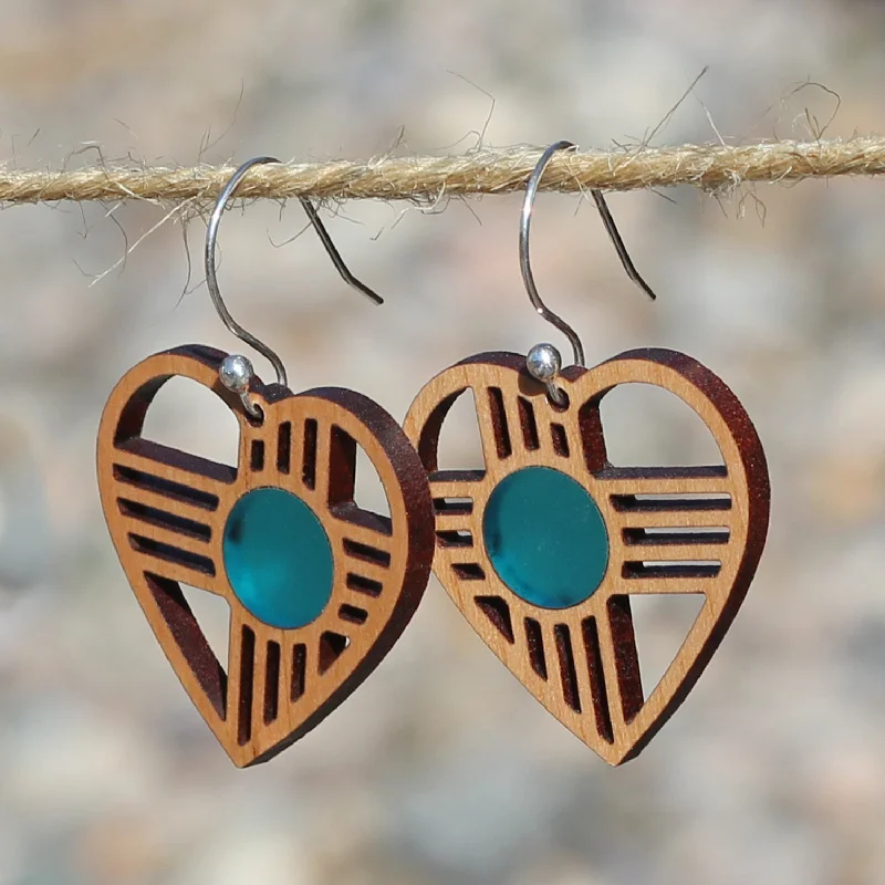 Cherry Wood Turquoise