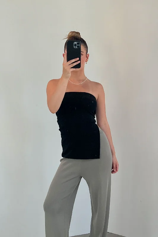 Unique Fashion SIDE SLIT TUBE TOP