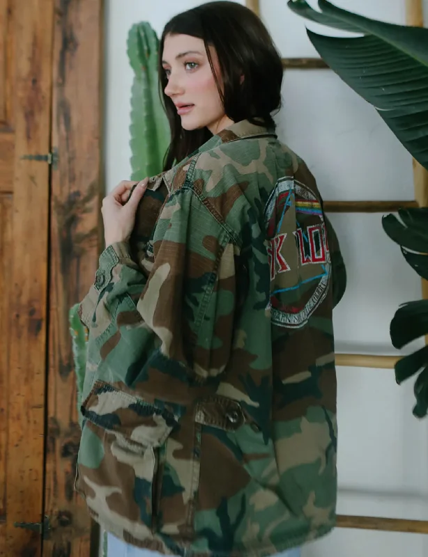 Breathable Comfort Pink Floyd Dark Side of the Moon Authentic Vintage Jacket, Camo