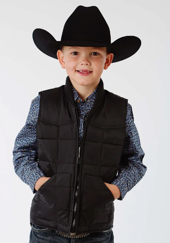 Simple research Roper Rangegear Boys Kids Black Polyester Insulated Vest