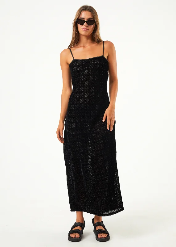 Simple And Comfortable AFENDS Womens Echo - Sheer Maxi Dress - Black