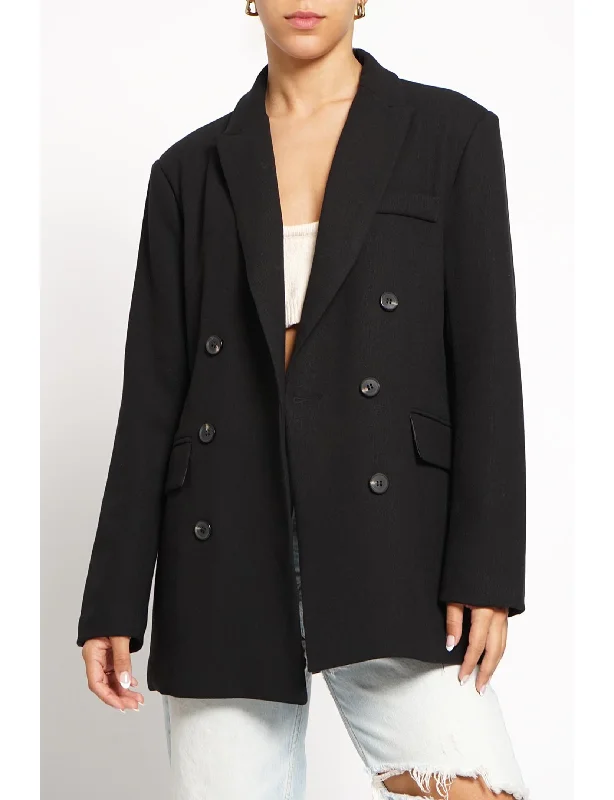 High-end Fashion Oversized Chandler Blazer, Black