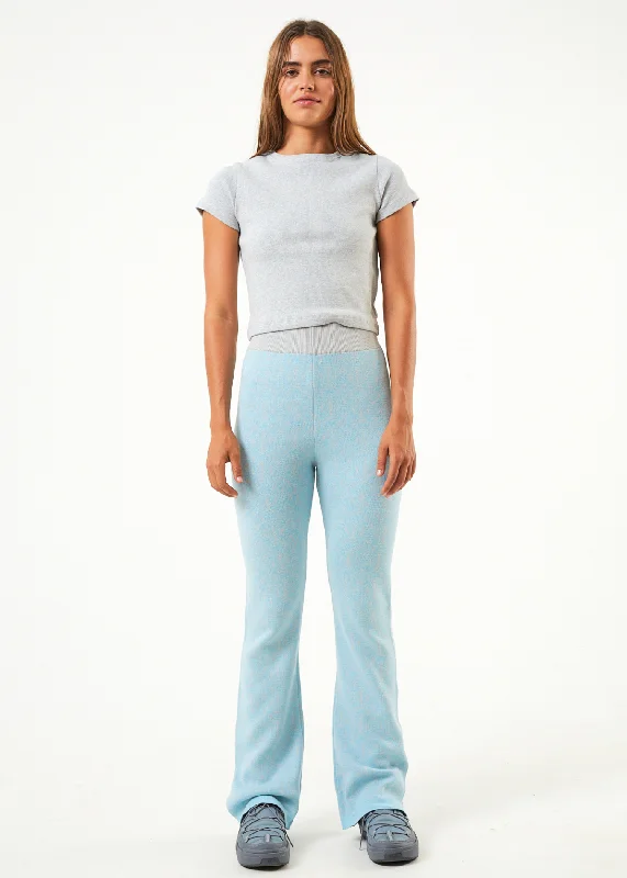 Design And Tailoring AFENDS Womens Samia - Knit Pants - Sky Blue