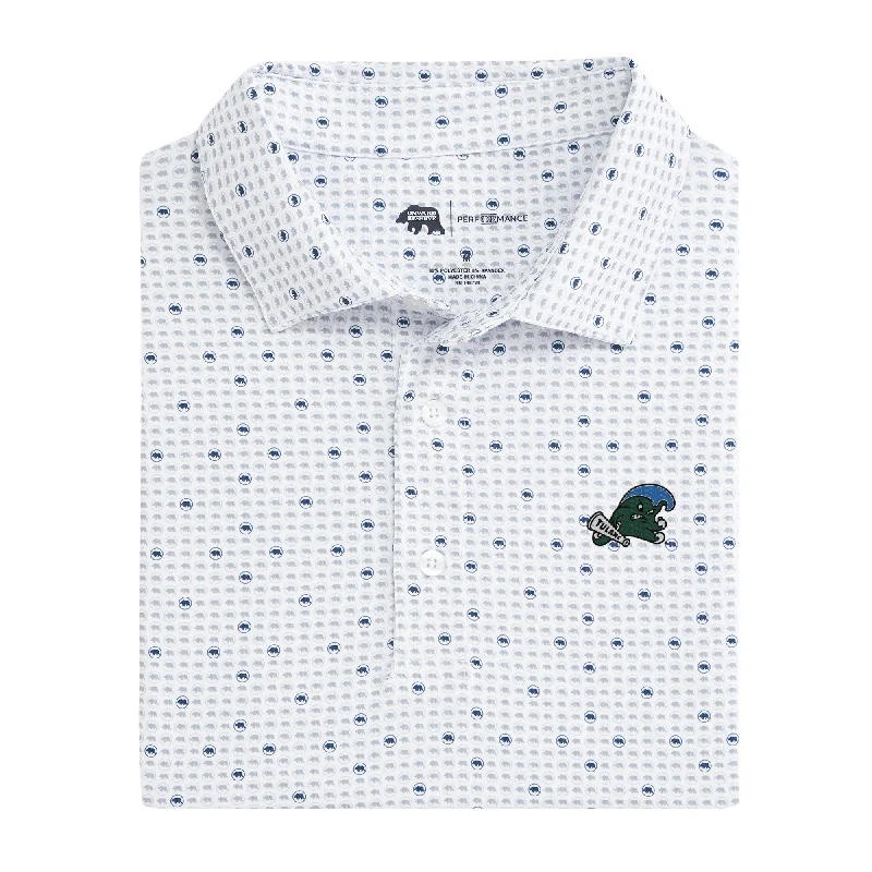 British Fashion Tulane Tour Logo Printed Performance Polo