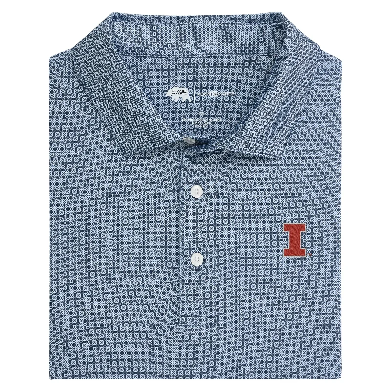 Fashionable sports Illinois Range Printed Performance Polo