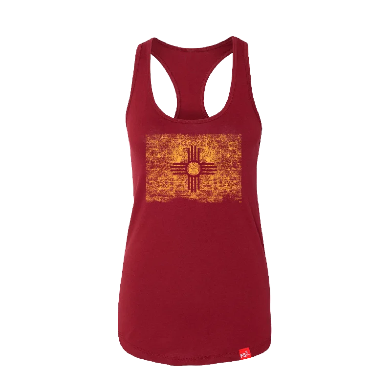 Exquisite Tailoring New Mexico State Flag Racerback Tank