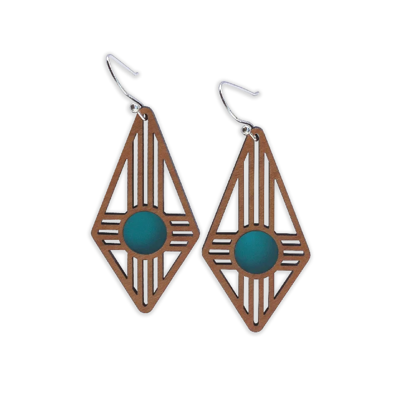 Cherry Wood Turquoise