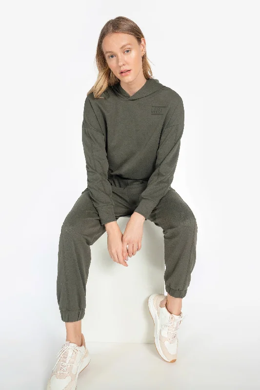 Breathable Style Cropped Doubleway Sweatshirt