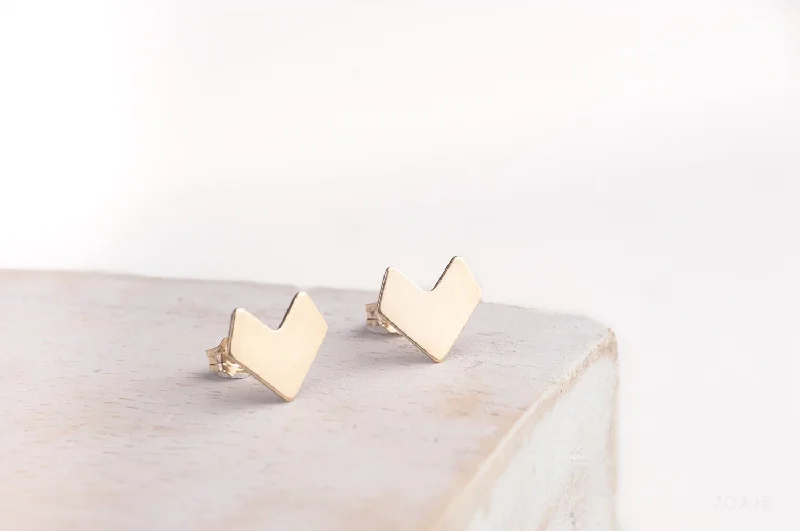 Minimalism ZOAJE | Earring | Venezuela Stud Earrings - Gold