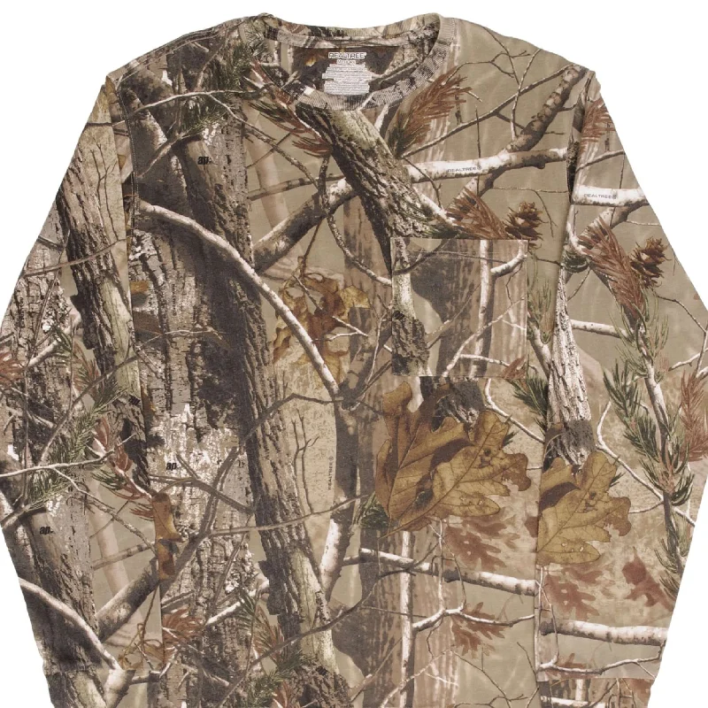 Sports Trend VINTAGE HUNTING REALTREE APHD CAMO LONG SLEEVE POCKET TEE SHIRT SIZE MEDIUM Sports Trend VINTAGE HUNTING REALTREE APHD CAMO LONG SLEEVE POCKET TEE SHIRT SIZE MEDIUM
