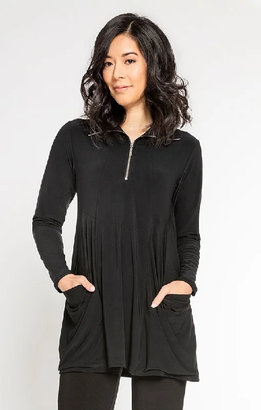 Trendy Traveler Sympli, 23142Y-3 Double Take Tunic, SIL, Long Sleeve