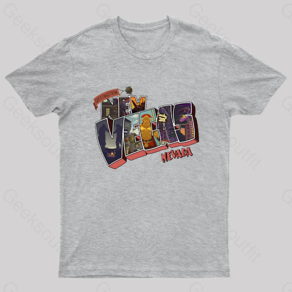 Playful Style Greetings From New Vegas Geek T-Shirt