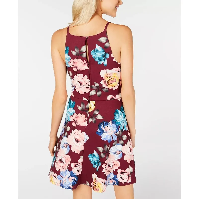 Fashion Style Bcx Women's Floral Sleeveless Mini Fit Flare Dress Juniors Red Size 1 Fashion Style Bcx Women's Floral Sleeveless Mini Fit Flare Dress Juniors Red Size 1