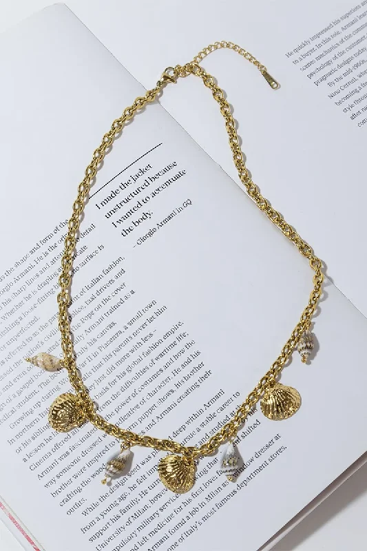 Design Trend GOLD PLATED OCEAN NECKLACE