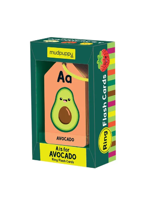 Versatile Items A Is For Avocado Ring Flash Cards