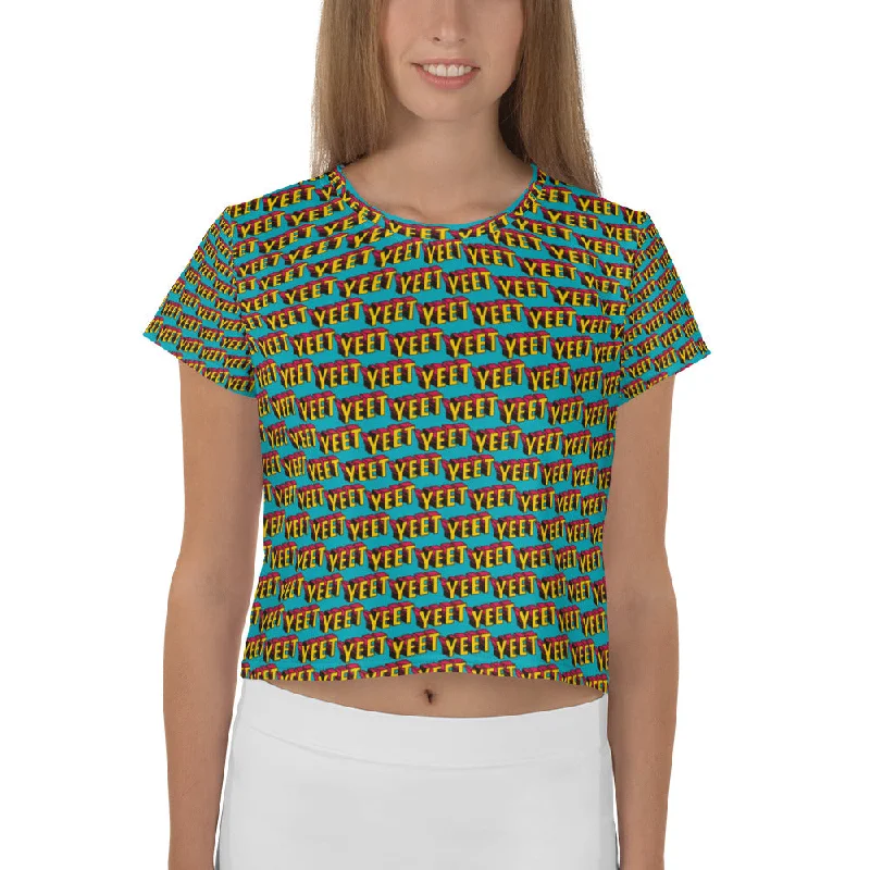 High-end Wear Yeet All-Over Print Crop Tee