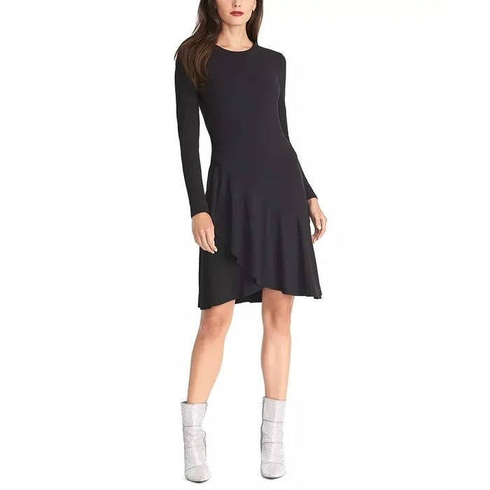 Youthful Vitality Rachel Roy Women's Hortense Ruffled Dress Black Size X-Large