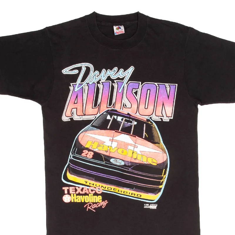 Classic And Versatile VINTAGE NASCAR DAVEY ALLISON TEXACO 1992 TEE SHIRT SIZE MEDIUM MADE IN USA Classic And Versatile VINTAGE NASCAR DAVEY ALLISON TEXACO 1992 TEE SHIRT SIZE MEDIUM MADE IN USA