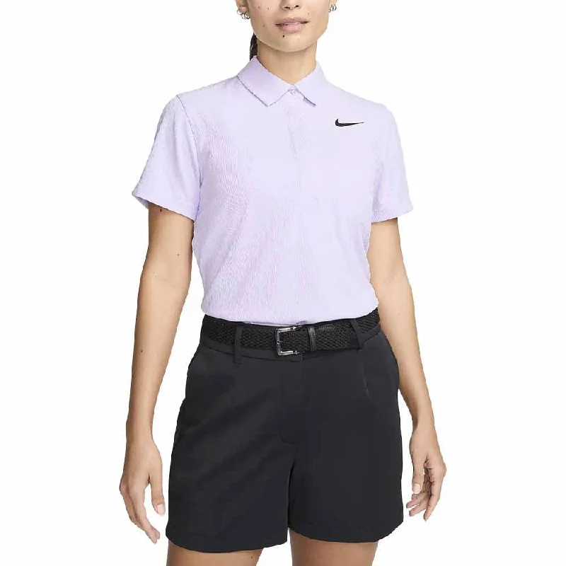 Exquisite Tailoring Nike Dri-FIT Tour ADV Shortsleeve Golf Polo Violet Mist/Black - SU24 Women Exquisite Tailoring Nike Dri-FIT Tour ADV Shortsleeve Golf Polo Violet Mist/Black - SU24 Women