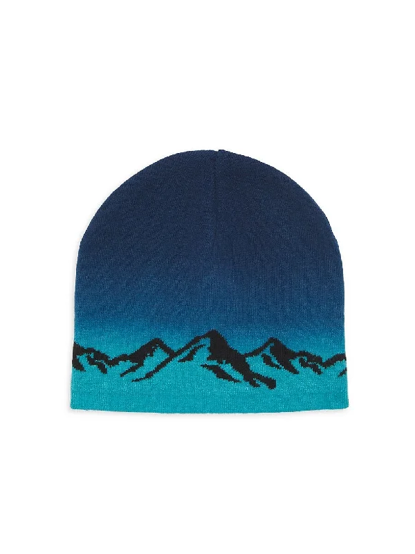 Elegant And Lazy Bling2O Gradient Blue Mountain Knit Hat