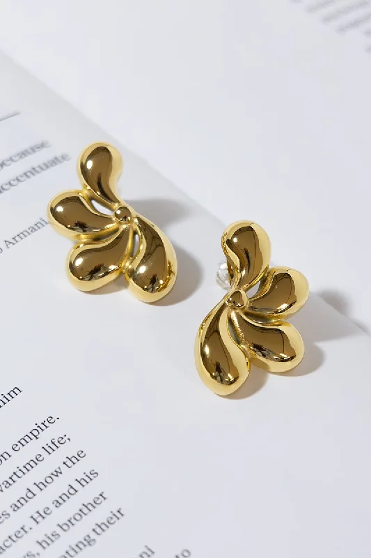 Celebrity Style GOLD PLATED DAISY EARRINGS