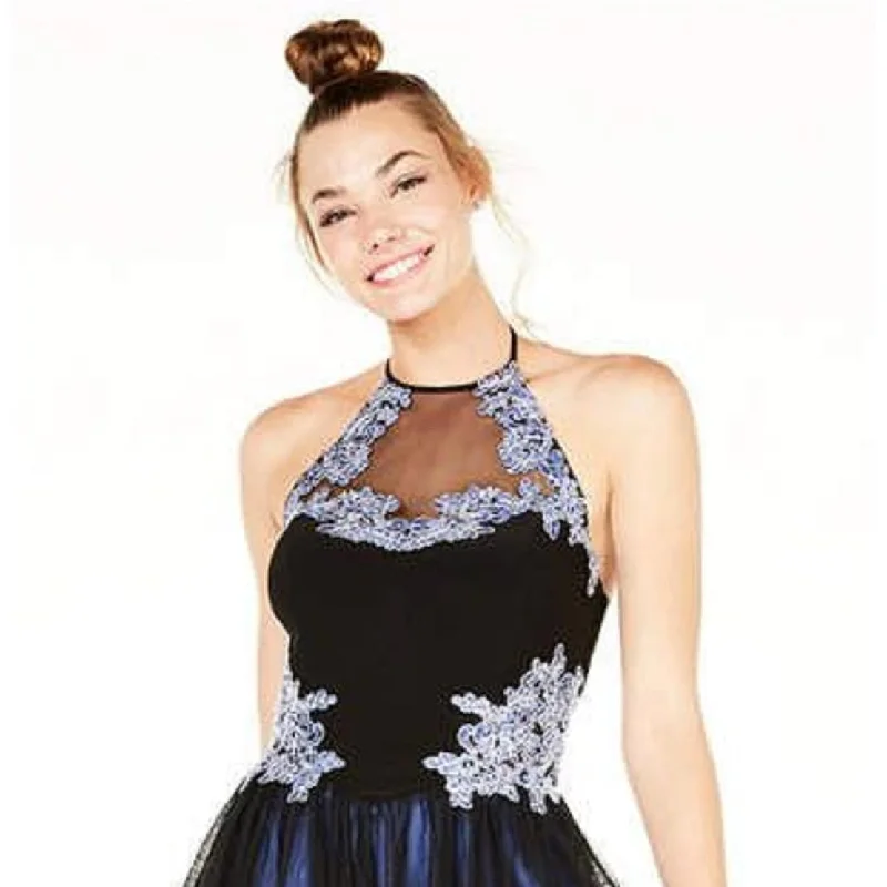 Sports Casual Style Blondie Nites Junior's Embellished Fit & Flare Dress Black Size 0 Sports Casual Style Blondie Nites Junior's Embellished Fit & Flare Dress Black Size 0