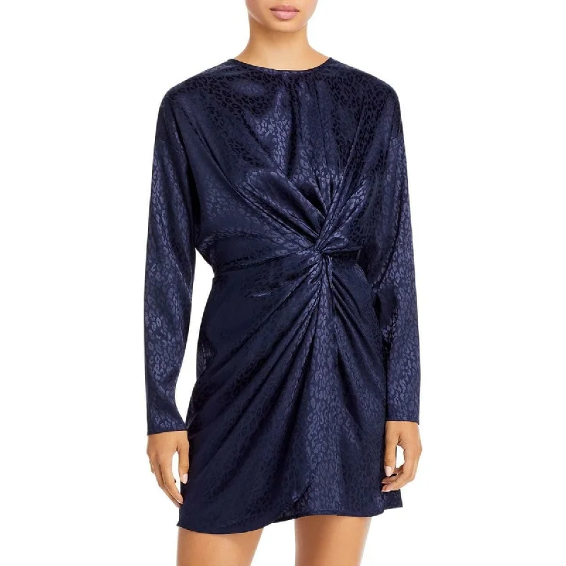Soft Clothing Aqua Women's Jacquard Mini Cocktail And Party Dress Blue Size X-Small Soft Clothing Aqua Women's Jacquard Mini Cocktail And Party Dress Blue Size X-Small