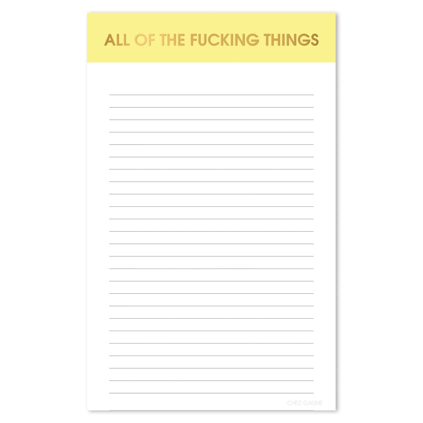 Fashion Style All Of The Fucking Things Notepad