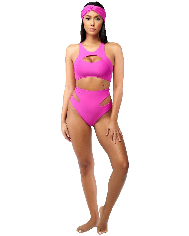 Lounge Chic Black Out High Waist Bikini