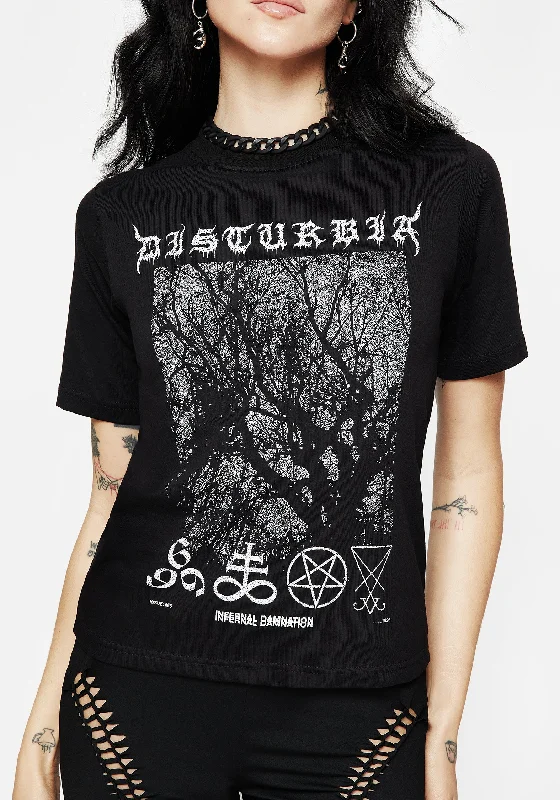 Fashionable Prints Infernal Graphic Print T-Shirt