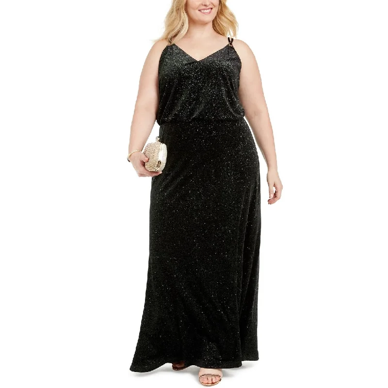 Personalized Clothing Calvin Klein Women's Plus Sparkle Velvet Blouson Gown Green Size 14W Personalized Clothing Calvin Klein Women's Plus Sparkle Velvet Blouson Gown Green Size 14W