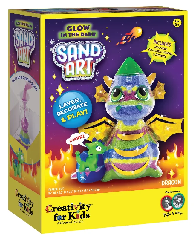 Boutique Recommendation Faber-Castell Glow in the Dark Sand Art Dragon DIY Craft Kit