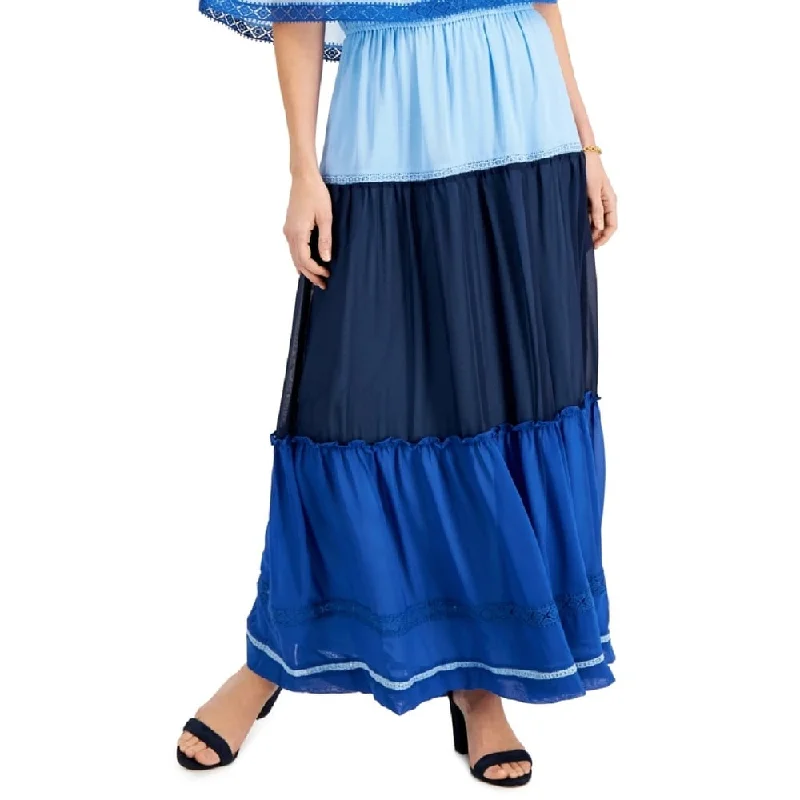 Sports outdoor style Taylor Women's Off The Shoulder Colorblocked Dress Blue Size 4