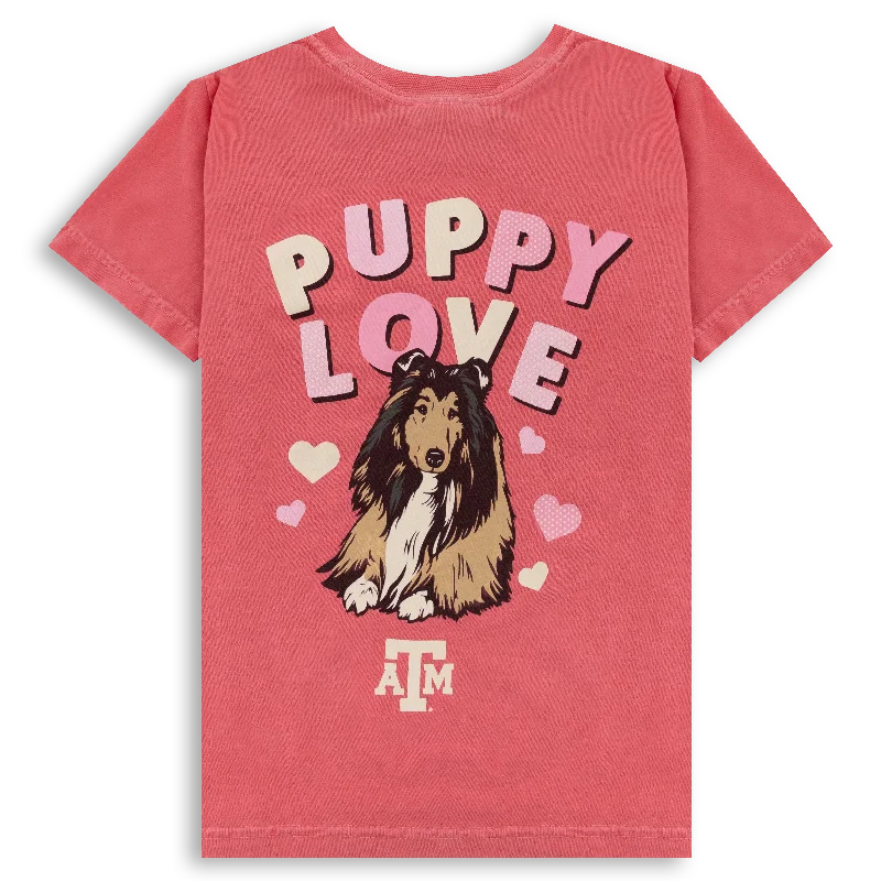 Fashionable Items Texas A&M Youth Puppy Love T-Shirt
