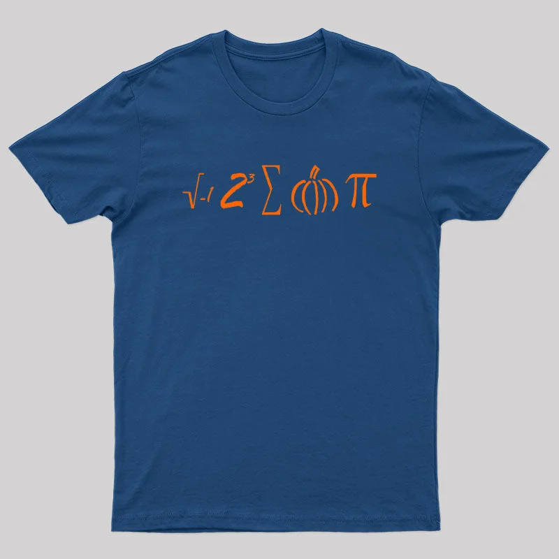 Weekend Wear Math Pumpkin Pi Symbol T-Shirt