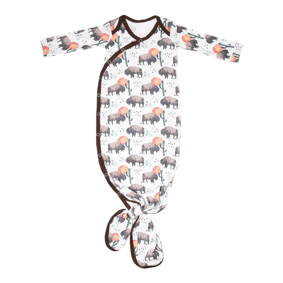 Fashionable Inner Wear Copper Pearl Knotted Gown | Bison